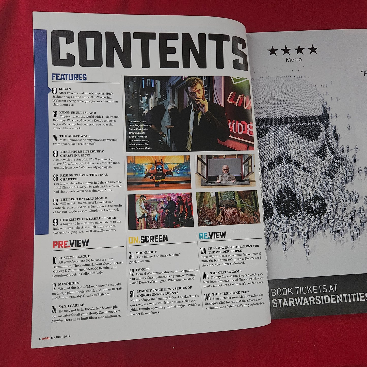 Empire Magazine March 2017 (1177) Issue 333 Logan Wolverine Subscriber Cover Art