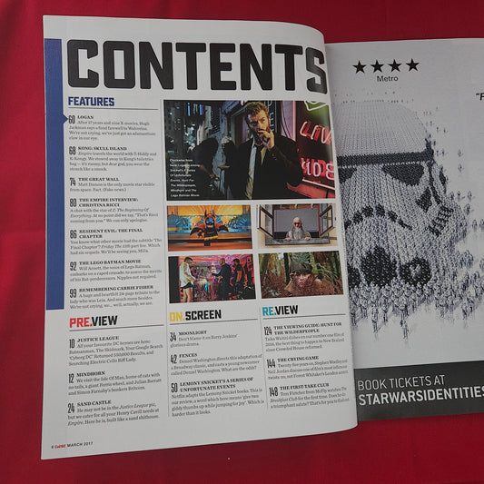 Empire Magazine March 2017 (1177) Issue 333 Logan Wolverine Subscriber Cover Art