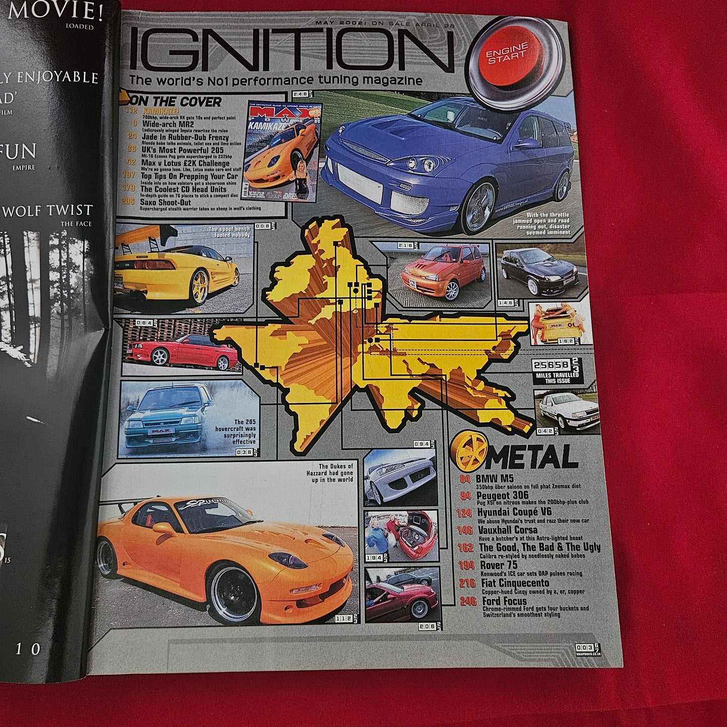 Max Power Magazine May 2002 (1189) Mazda RX7 Kamikaze Peugeot 205 MR2 Jade