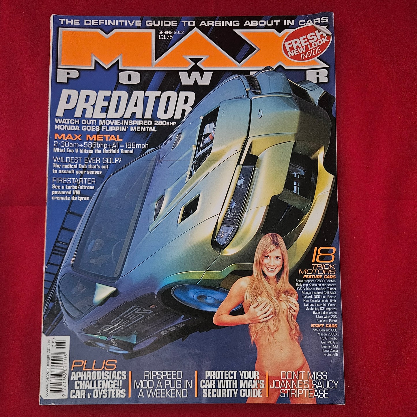 Max Power Magazine Spring 2002 (1189) Predator Honda Prelude Evo V VW Golf Jo