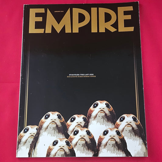 Empire Magazine January 2018 (1178) Star Wars Last Jedi Subscriber Cover Porgs