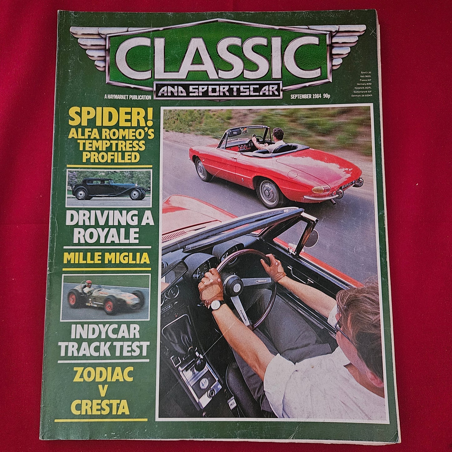 Classic and Sportscar Magazine September 1984 (1197) Alfa Romeo Spider Bugatti Royale