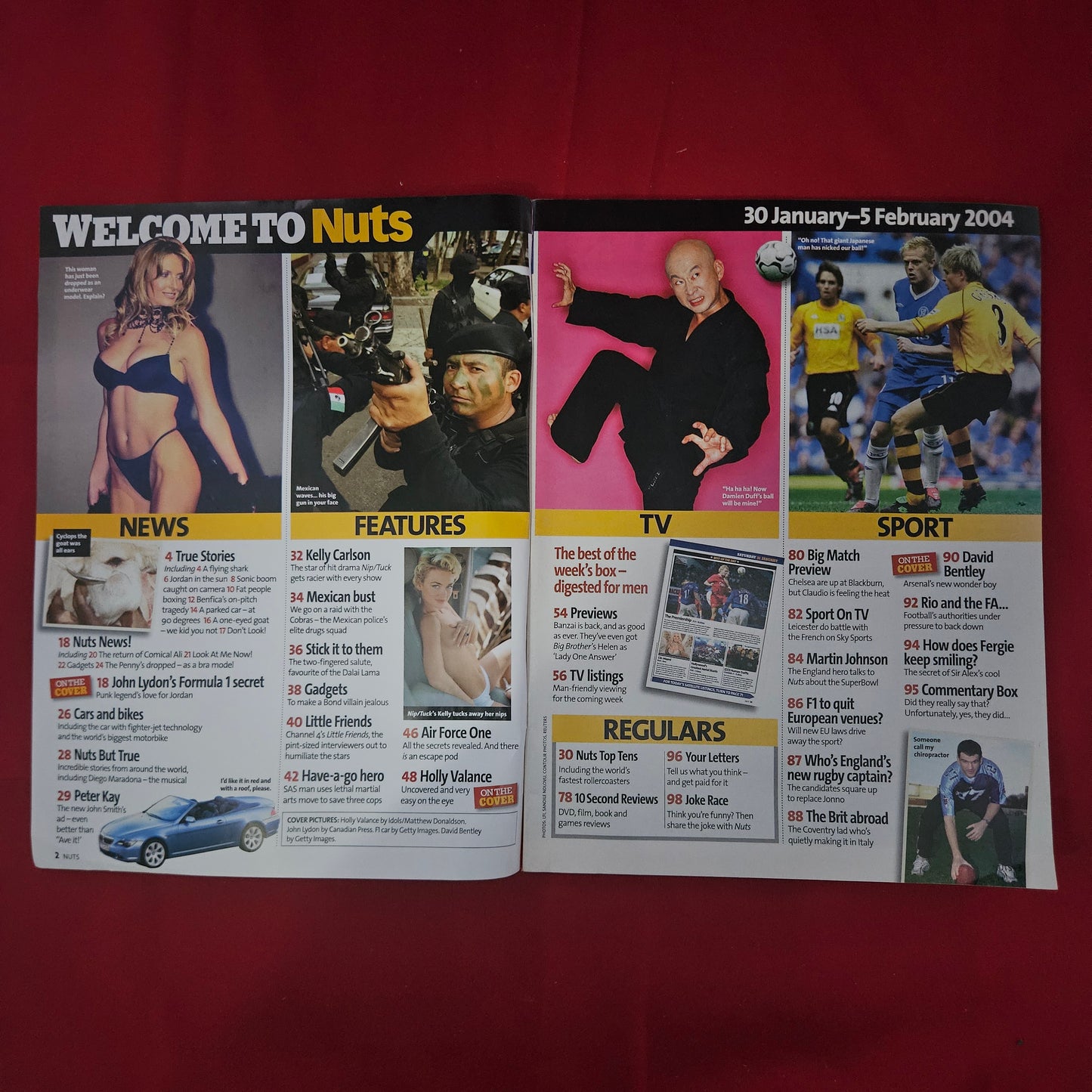 Nuts Magazine 30 January - 5 February 2004 (1198) Holly Valance John Lydon David Bentley