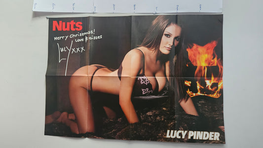 Nuts Magazine Poster (007) Lucy Pinder Christmas Printed Autograph Wrapping Paper