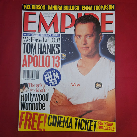 Empire Magazine October 1995 (1201) Tom Hanks Apollo 13 Mel Gibson Braveheart Sandra Bullock Emma Thompson Keanu Reeves