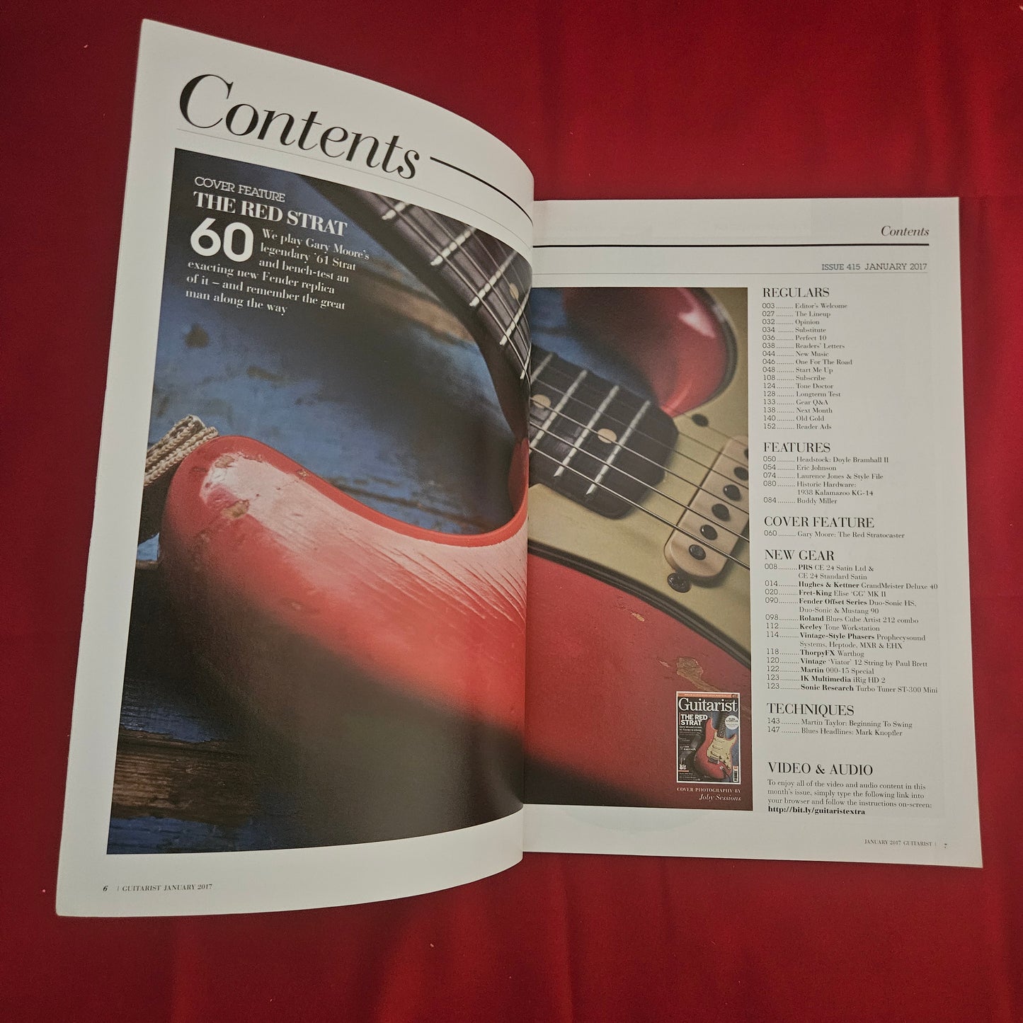 Guitarist Magazine January 2017 (1202) Issue 415 Gary Moore Red Strat Knopfler