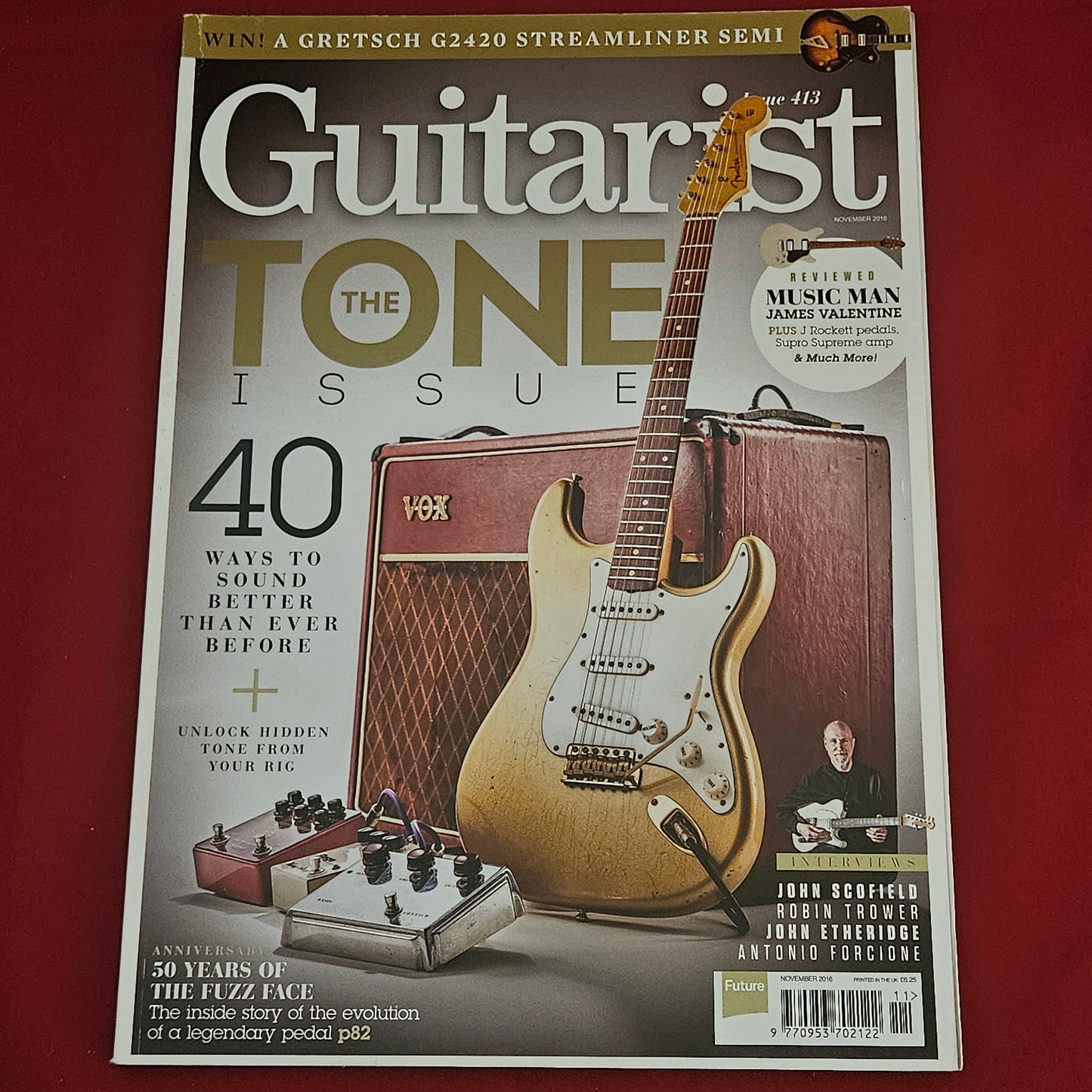 Guitarist Magazine November 2016 (1202) Issue 413 The Tone Issue Fuzz Face Scofield