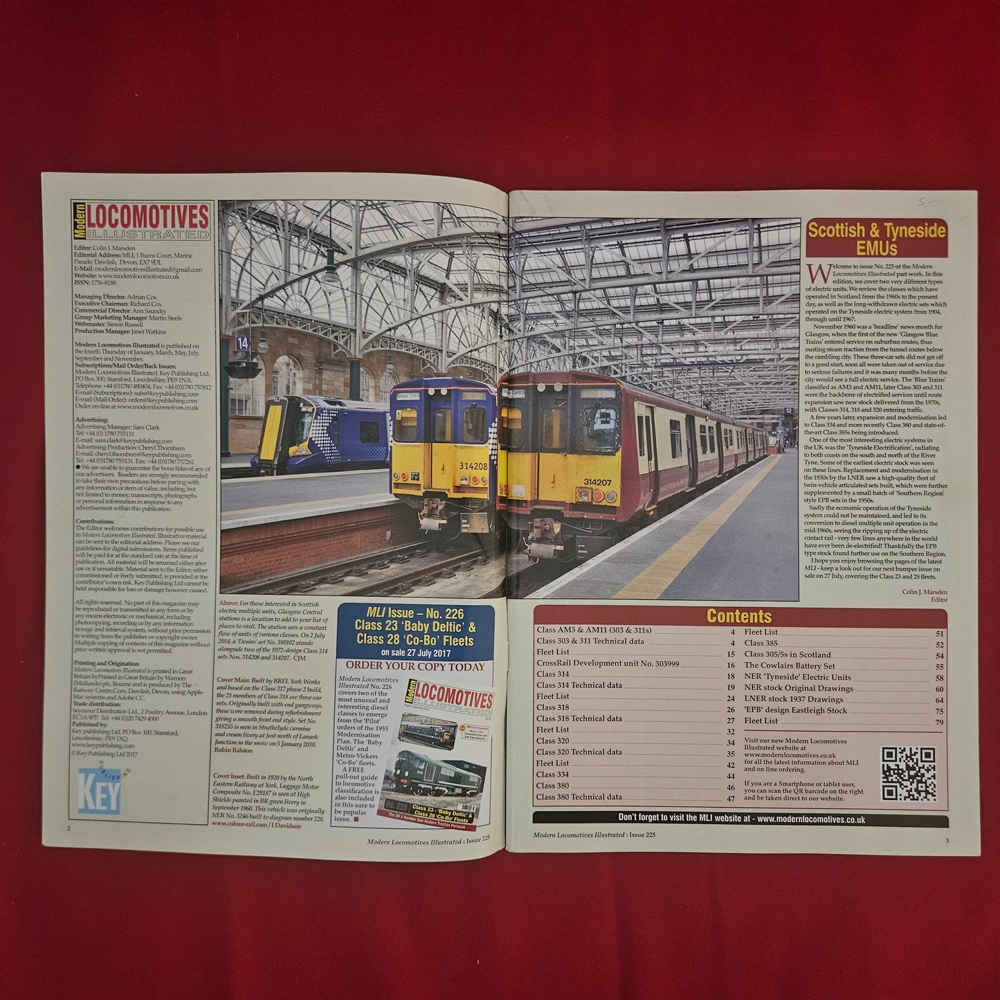 Modern Locomotives Illustrated 225 (1205) Scottish Tyneside EMUs Class 303 318
