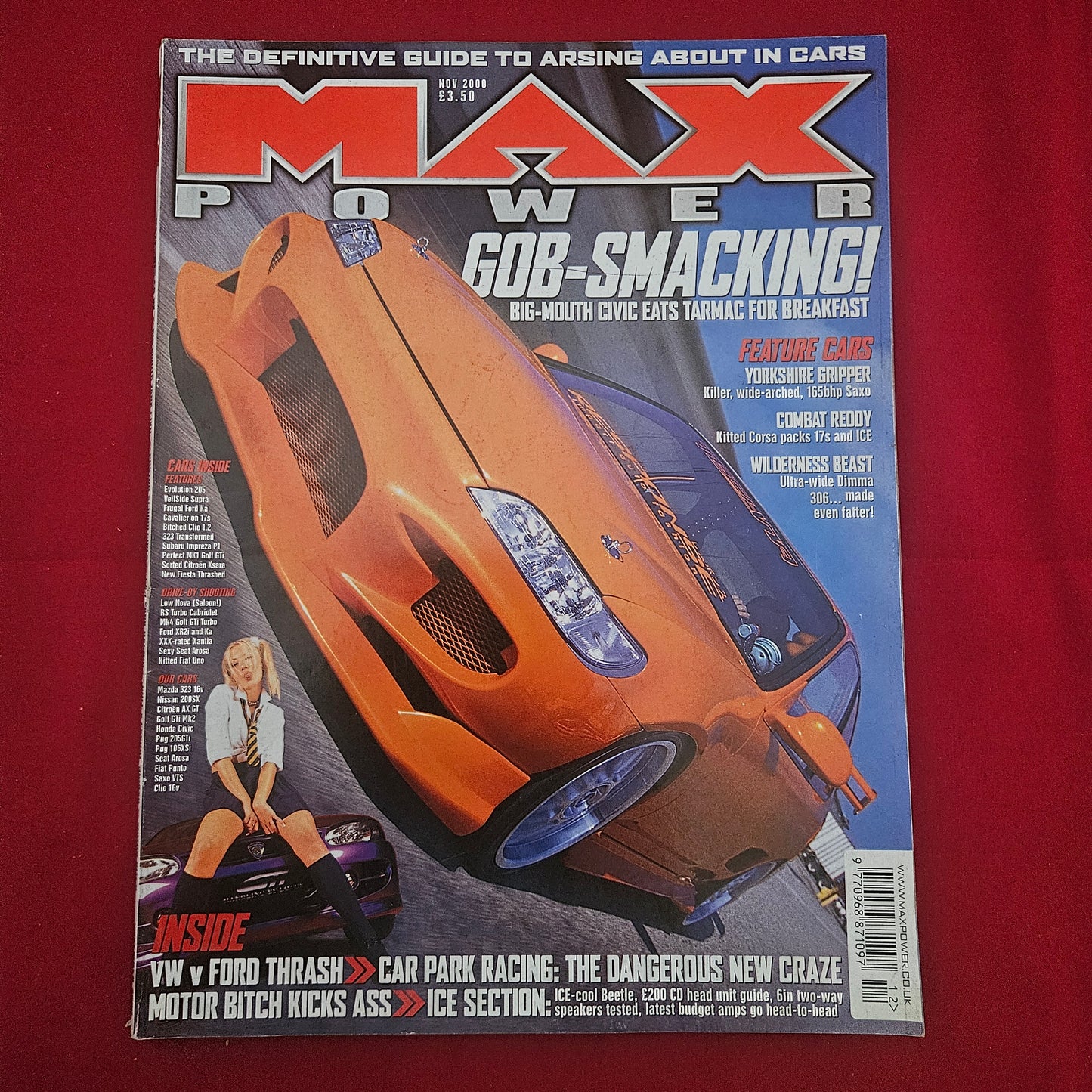 Max Power Magazine November 2000 (1207) Honda Civic VeilSide Supra 306 Dimma