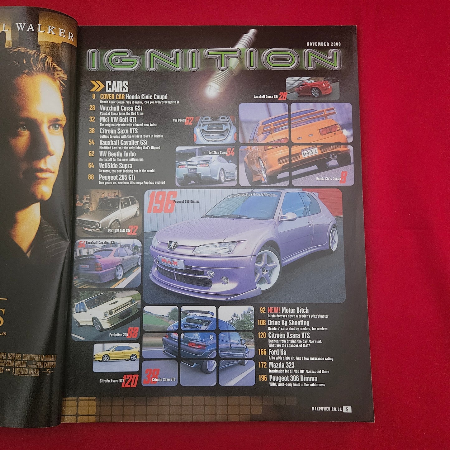 Max Power Magazine November 2000 (1207) Honda Civic VeilSide Supra 306 Dimma