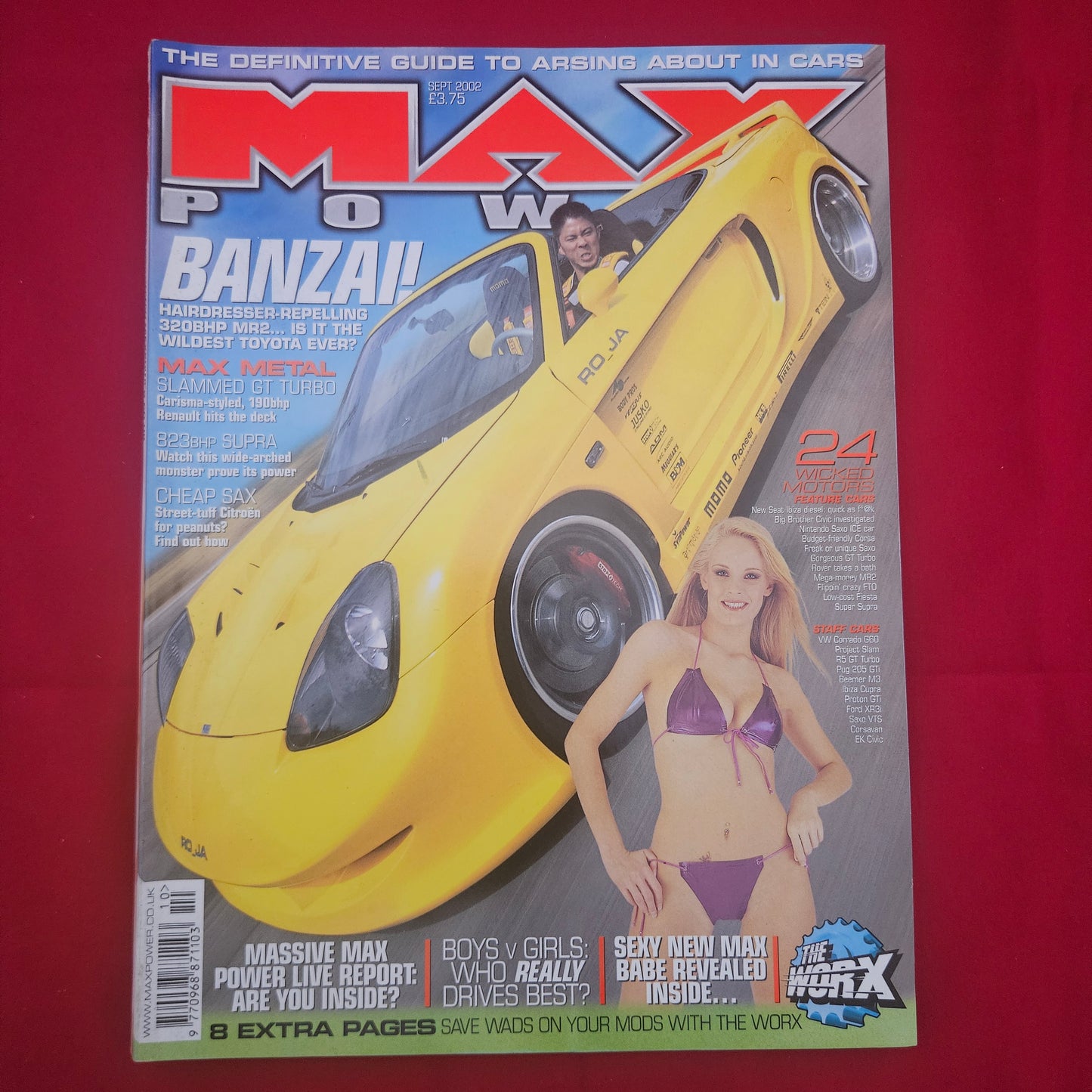 Max Power Magazine September 2002 (1207) Toyota MR2 Supra 800bhp Renault 5 GT Turbo