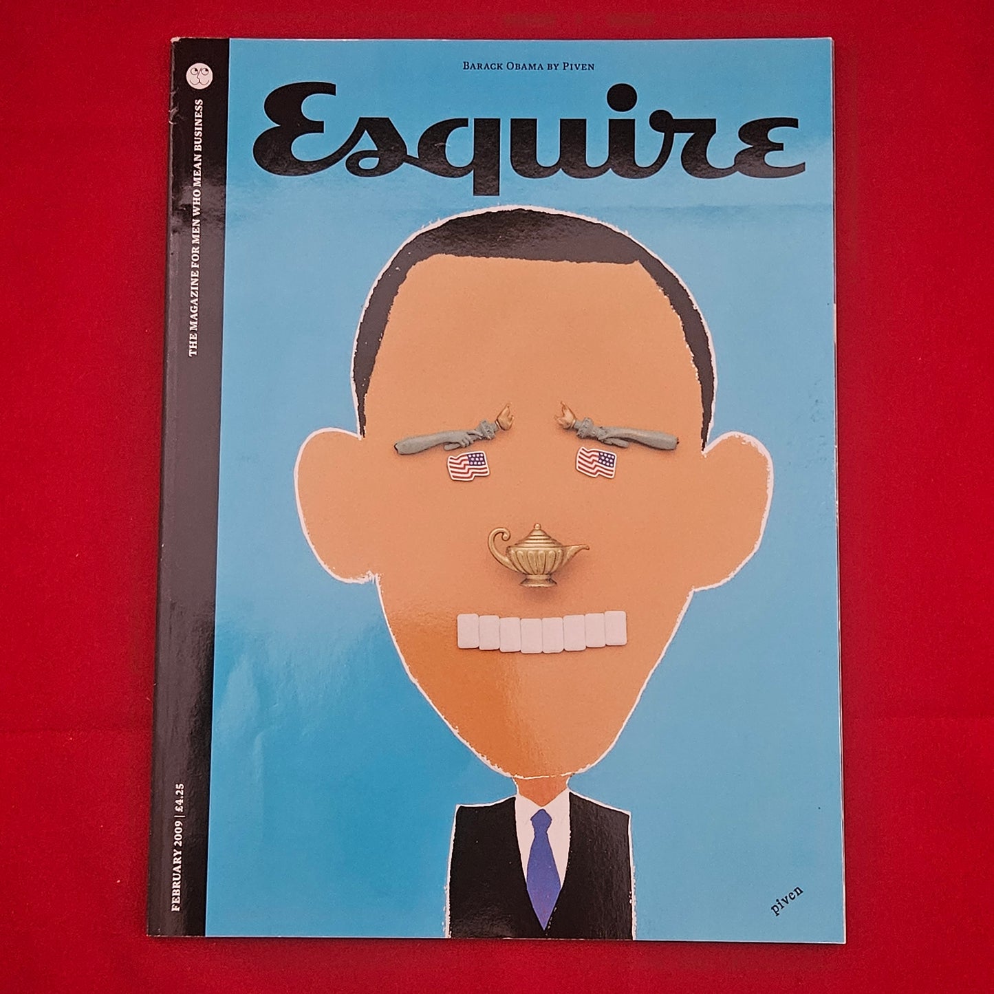 Esquire Magazine February 2009 (1210) Barack Obama Piven Cover Tom Cruise Nighy