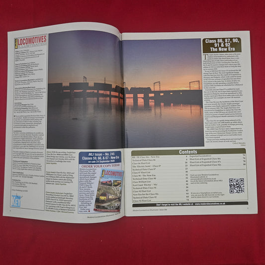 Modern Locomotives Illustrated Aug-Sept 2020 (1212) Issue 244 Class 86 87 90 91 92