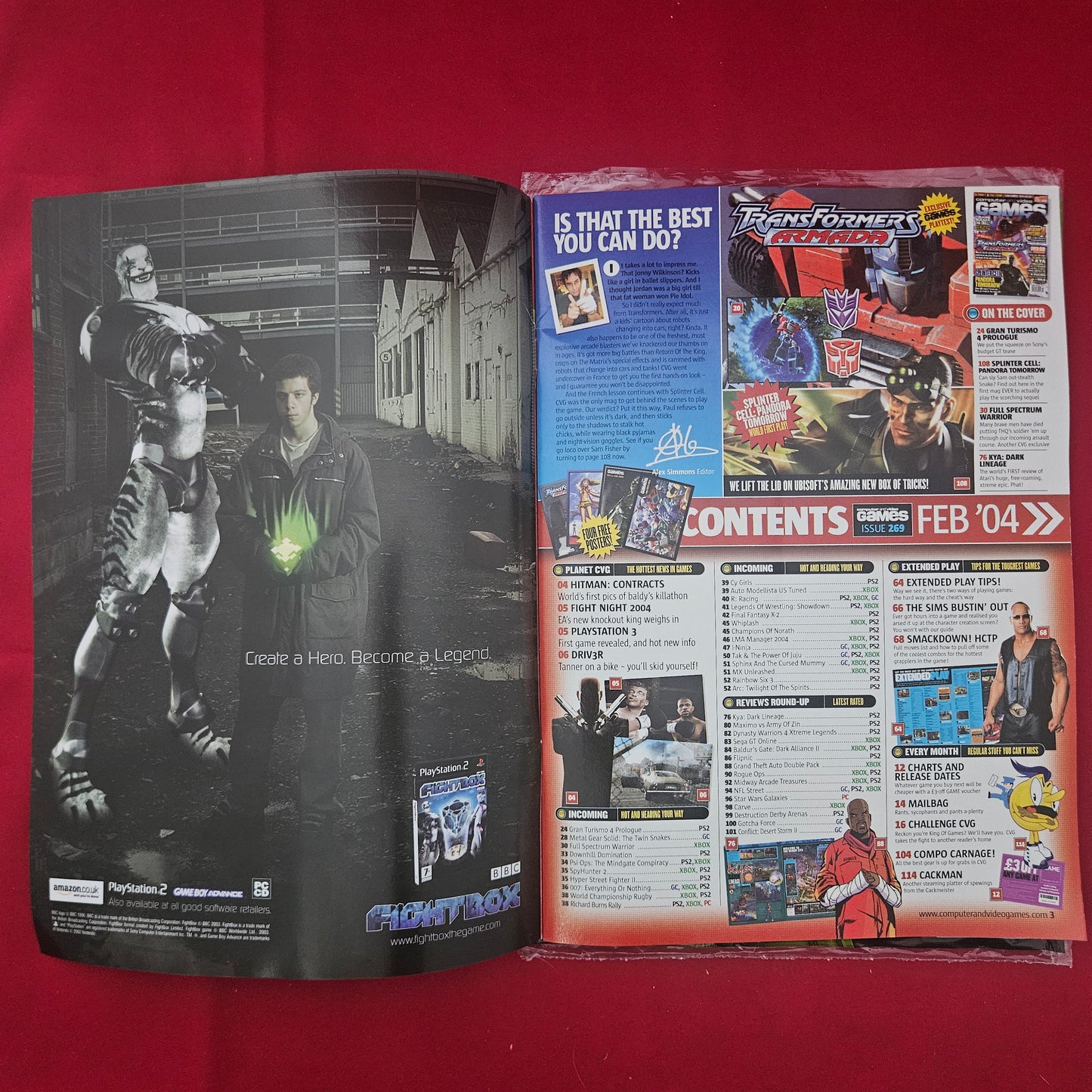Computer And Video Games Magazine February 2004 (1218) Splinter Cell Transformers Guide