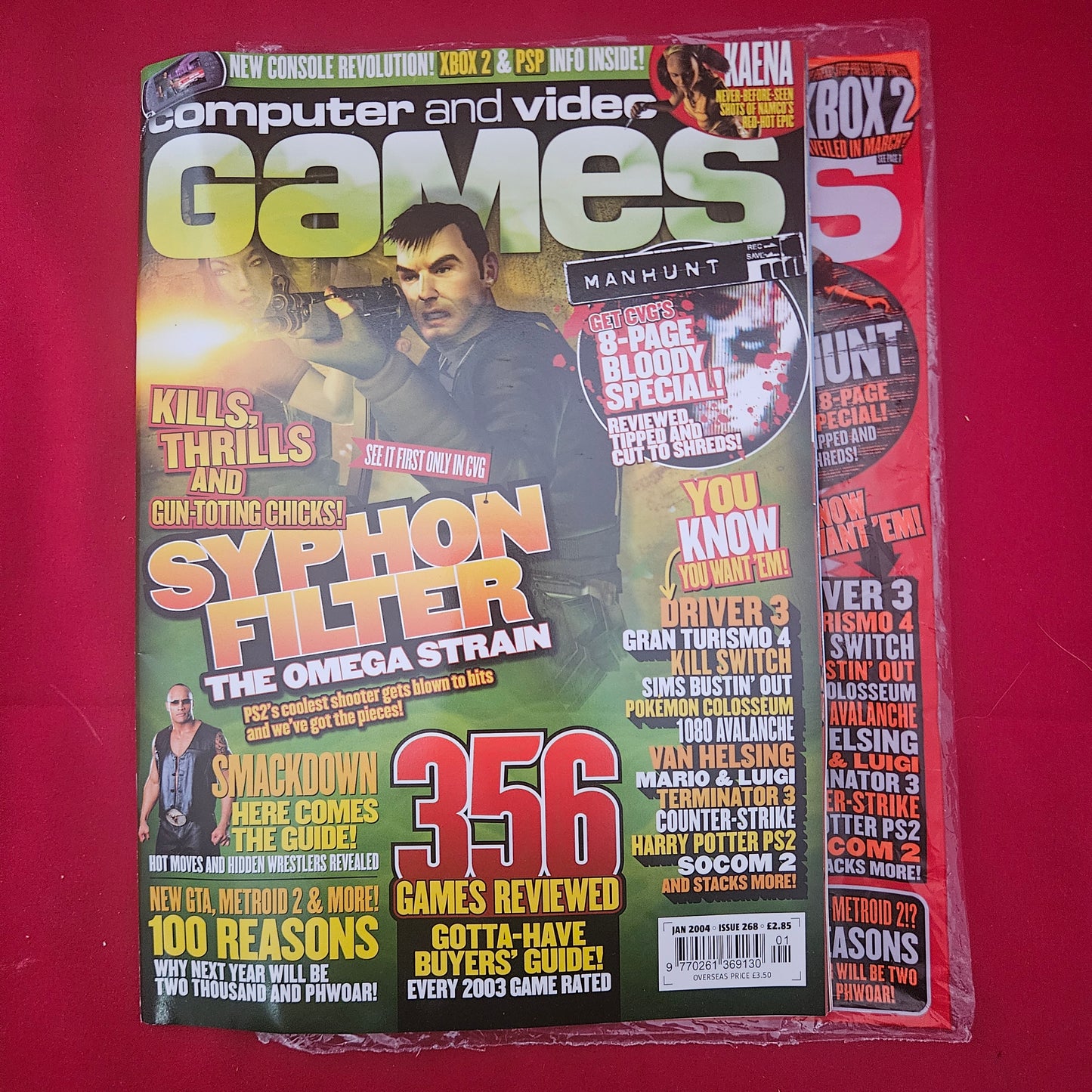 Computer And Video Games Magazine January 2004 (1218) Issue 268 Syphon Filter Manhunt