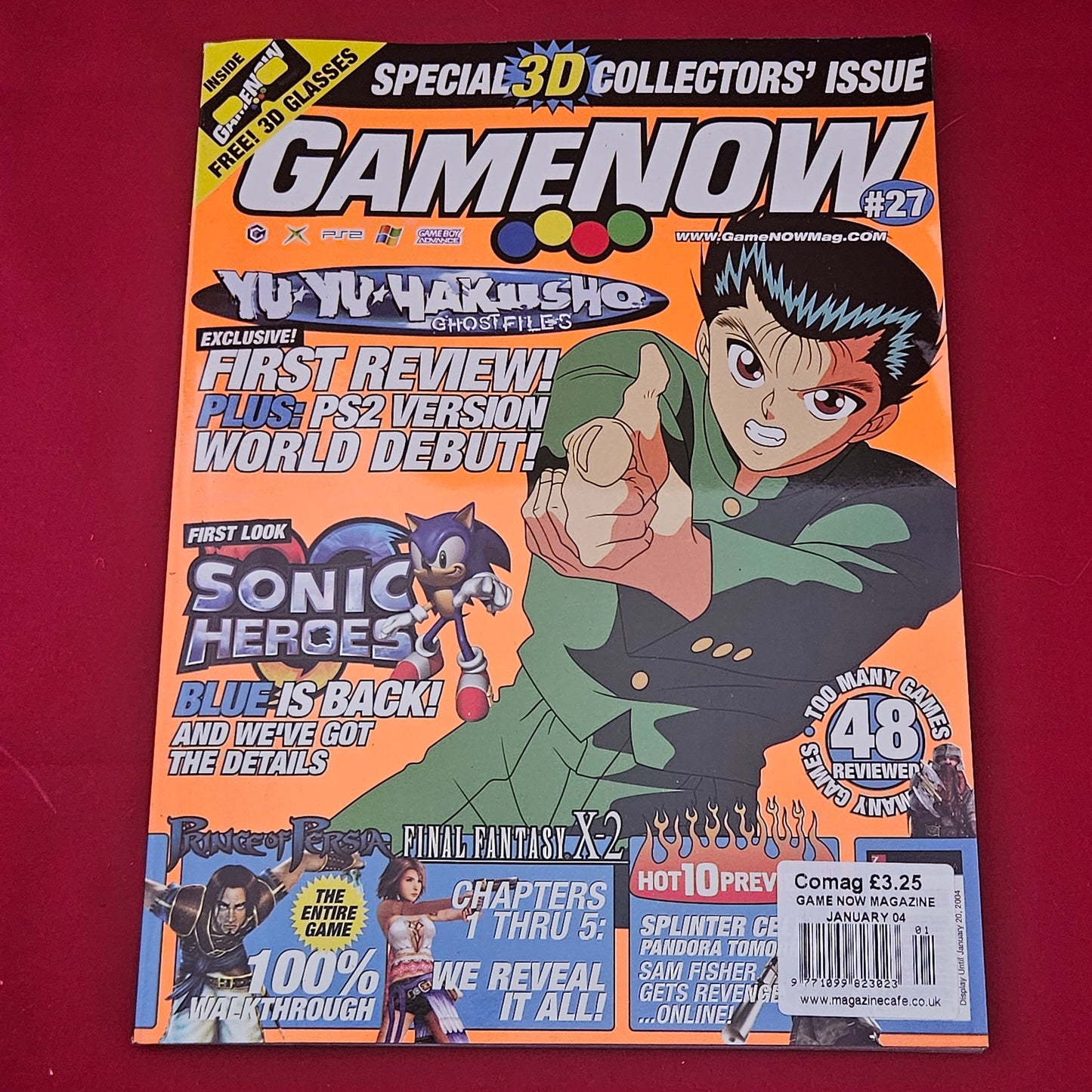 GameNOW Magazine January 2004 (1218) Issue 27 Yu Yu Hakusho Sonic Heroes FFX-2