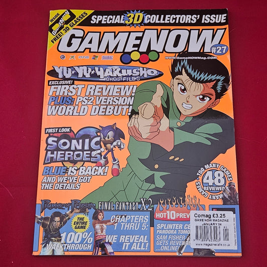 GameNOW Magazine January 2004 (1218) Issue 27 Yu Yu Hakusho Sonic Heroes FFX-2
