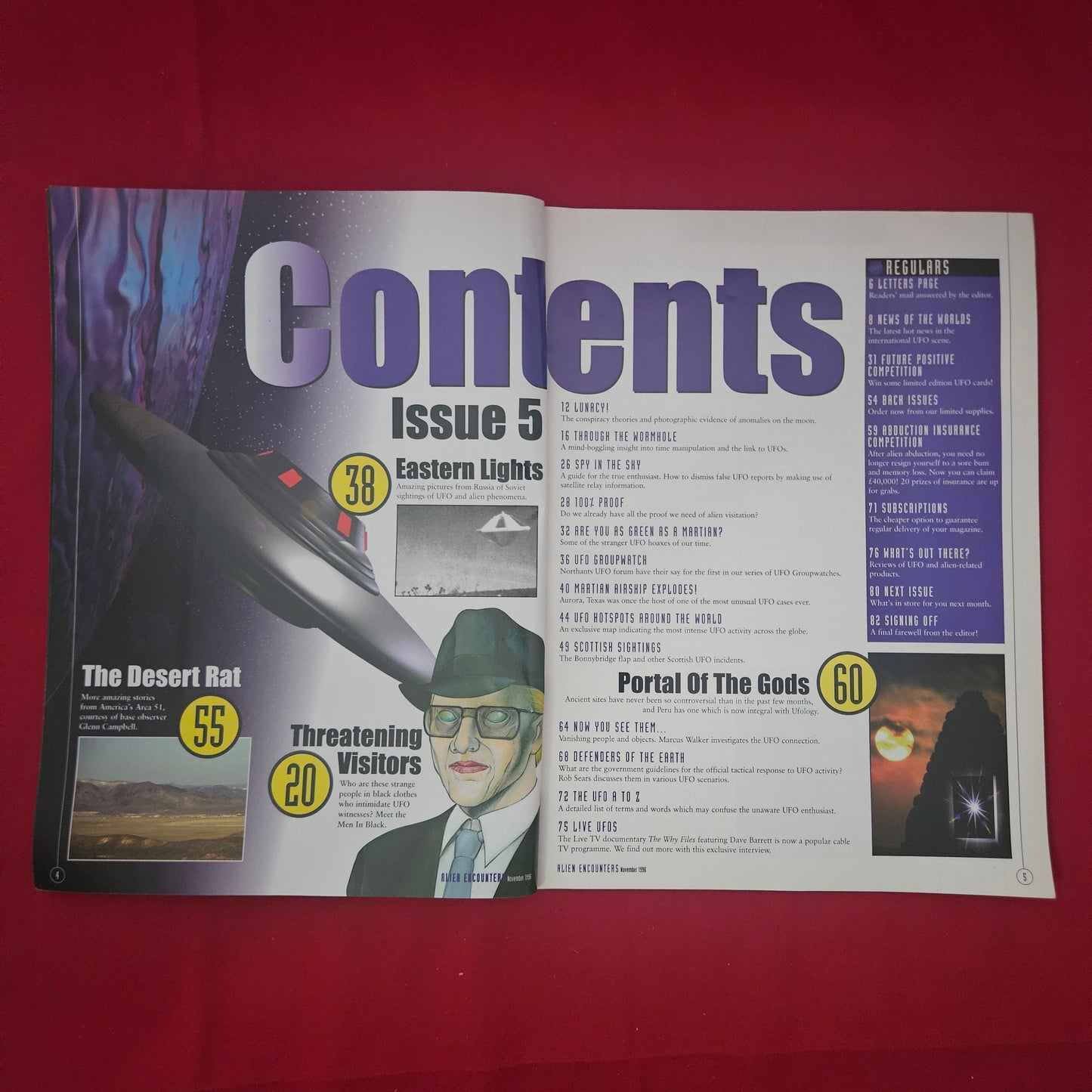 Alien Encounters Magazine Issue 5 November 1996 (1222) Men In Black Russian UFOs Area 51