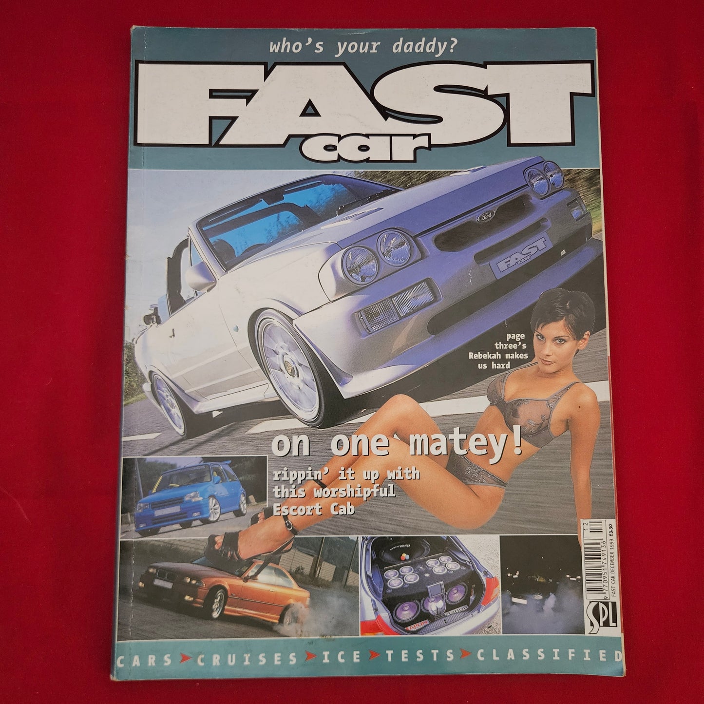 FAST CAR Magazine December 1999 (1223) Issue 166 Escort Cabriolet Rebekah Renault 5 GTT