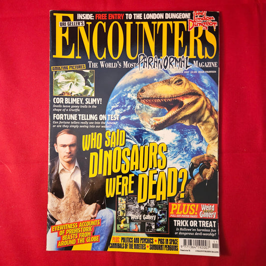 Uri Geller's Encounters Magazine Nov 1997 (1226) Living Dinosaurs Halloween