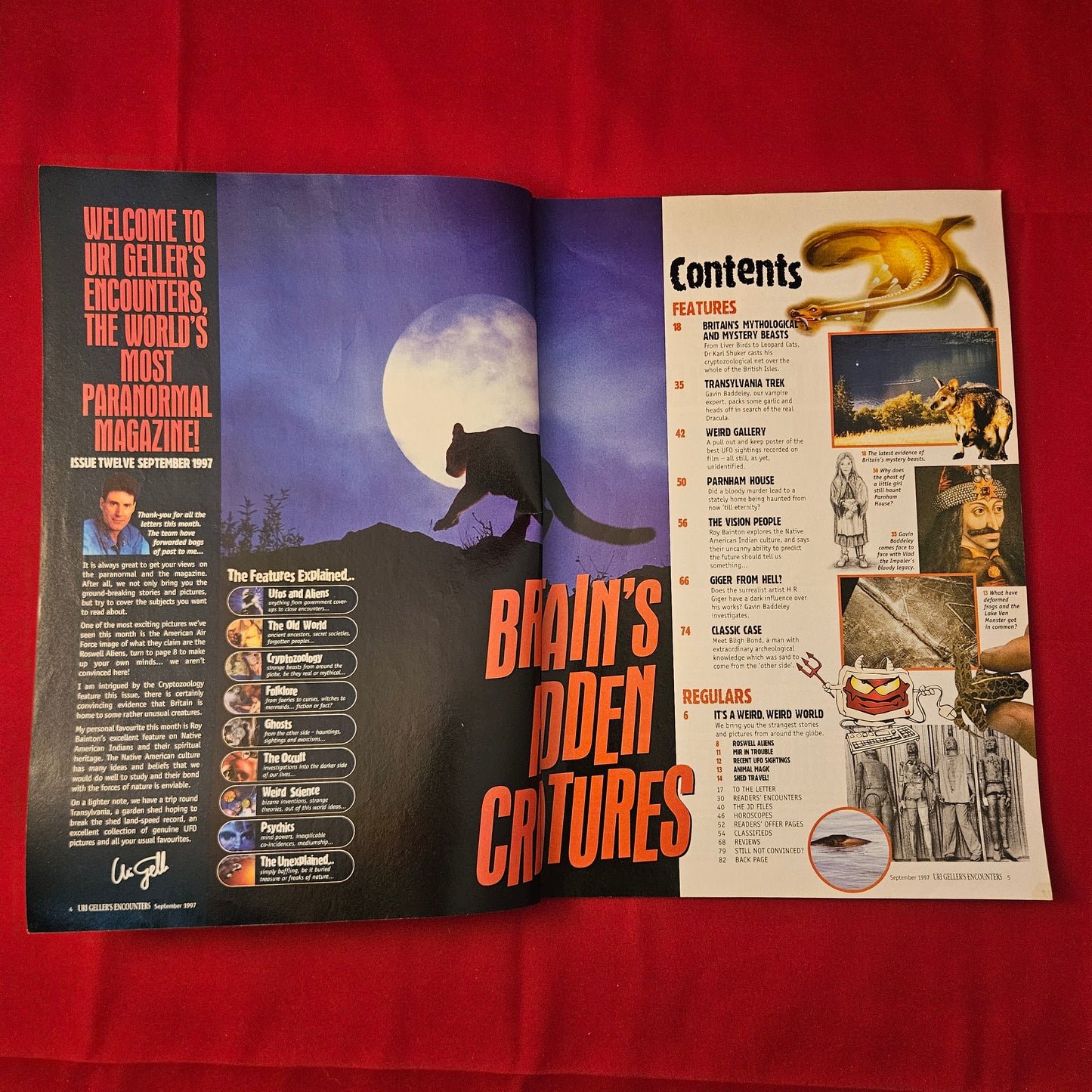 Uri Geller's Encounters Magazine September 1997 (1226) Britain's Hidden Creatures