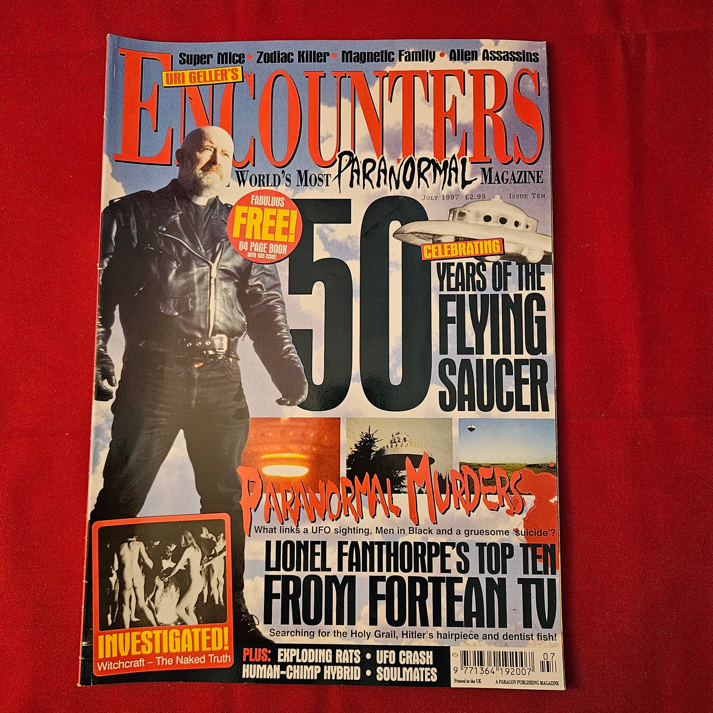 Uri Geller's Encounters Magazine July 1997 (1226) Flying Saucers Lionel Fanthorpe