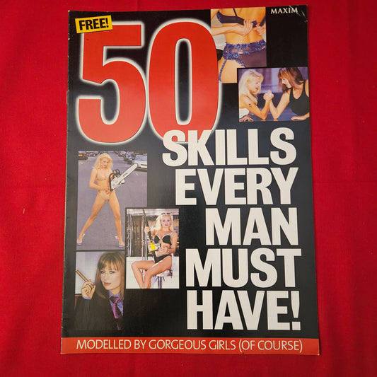 Maxim Magazine 50 Skills Every Man Must Have Booklet (1228) Promotional Model Girls
