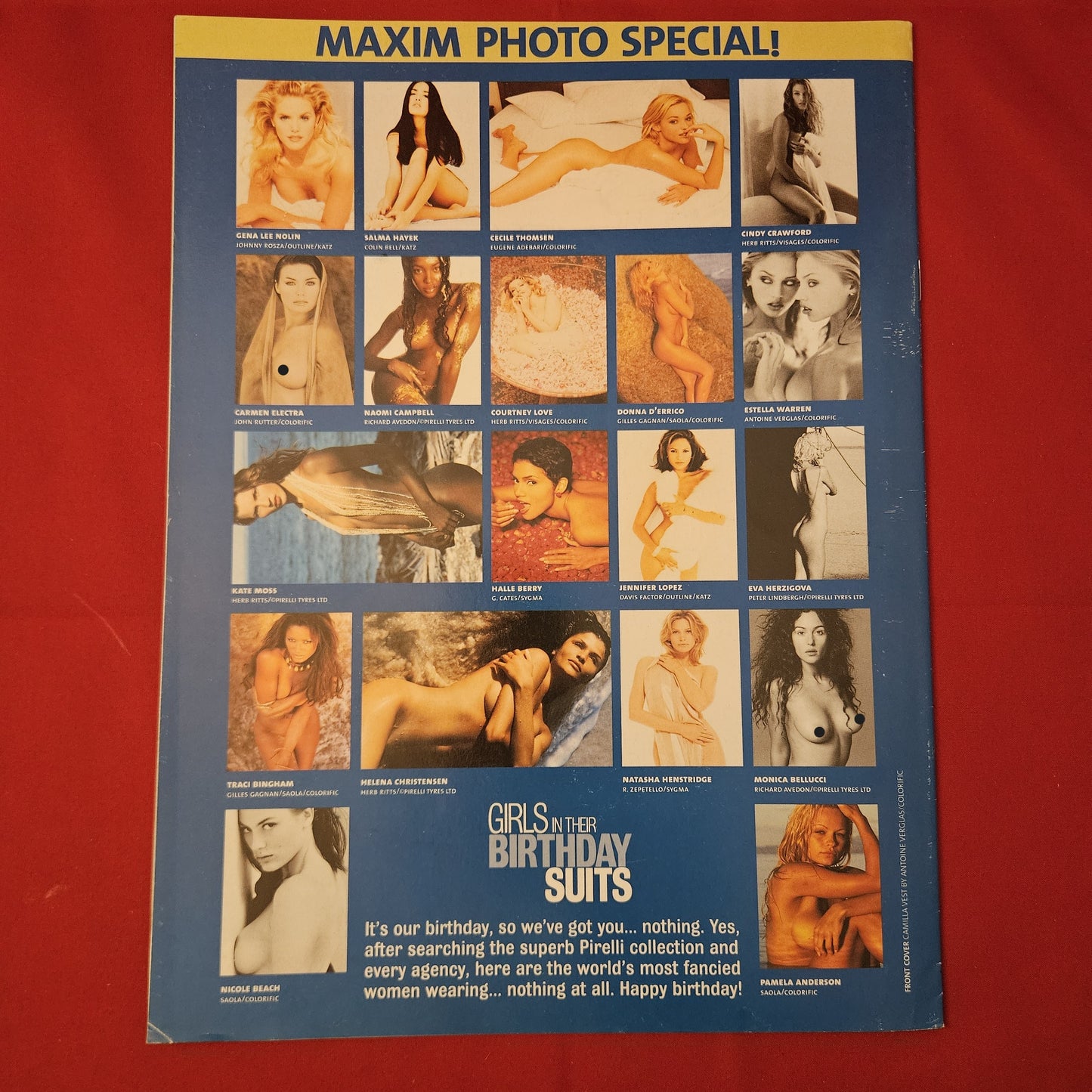 Maxim Girls In Their Birthday Suits Supplement 50th Issue Photo Special (1228)