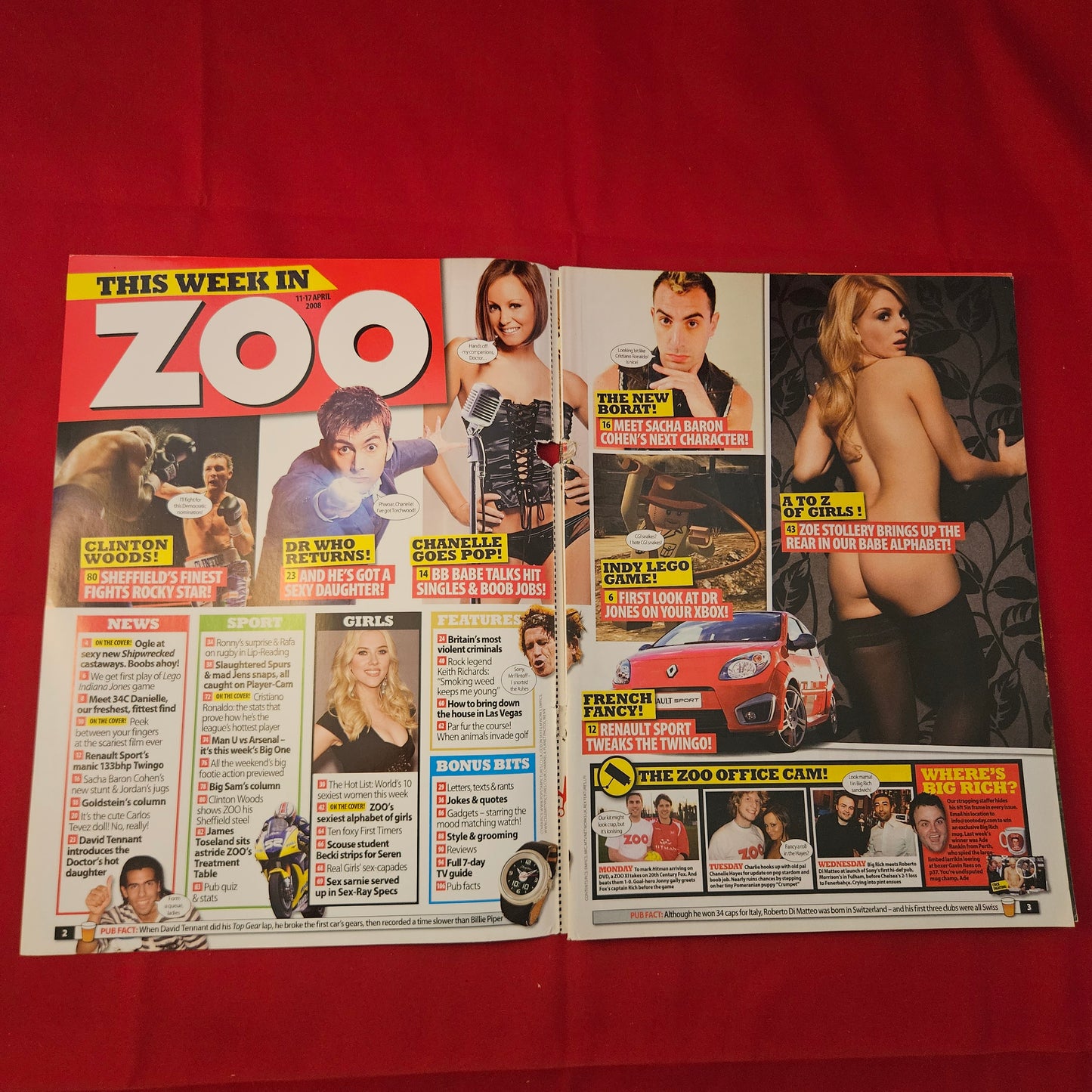 Zoo Magazine 11-17 April 2008 (1229) A-Z of Girls Michelle Marsh AmyLu