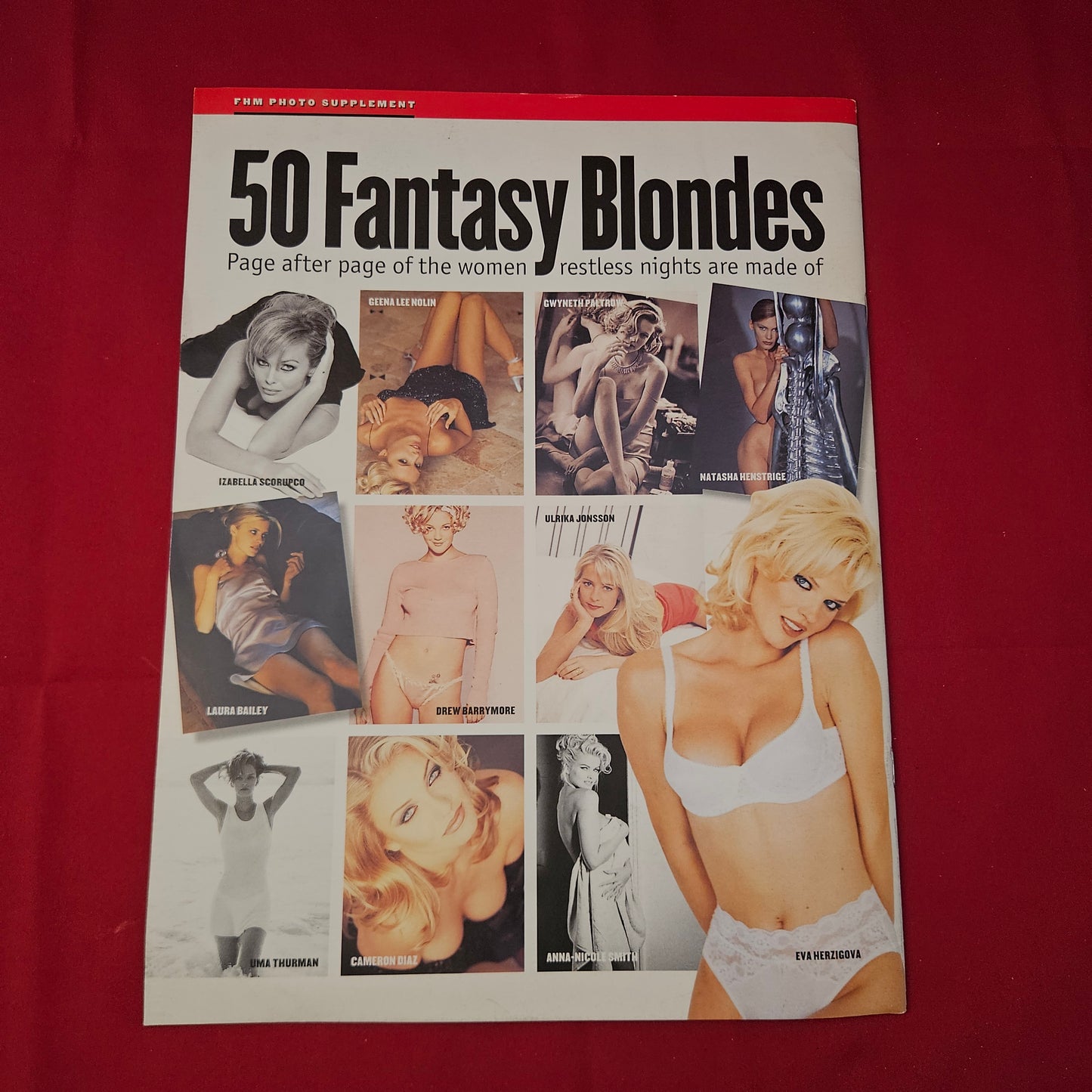 FHM Attack of the 50 Fantasy Blondes Supplement (BB009) Cameron Diaz 1996 Rare