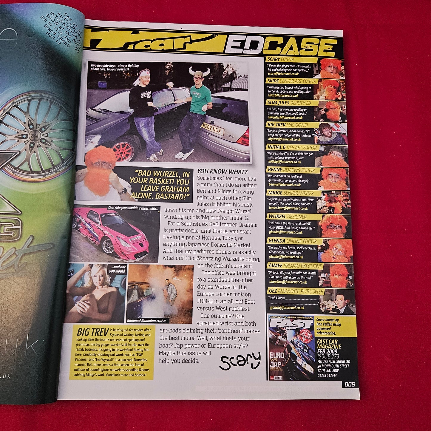 Fast Car Magazine February 2009 Issue 273 (1231) Sophie Reade Euro vs Jap Tuning