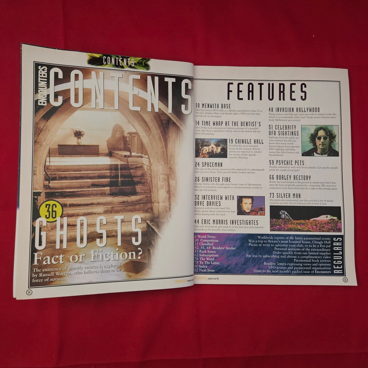 Encounters Magazine July 1996 Issue 9 (1232) Haunted Britain Ghost Stories Rare