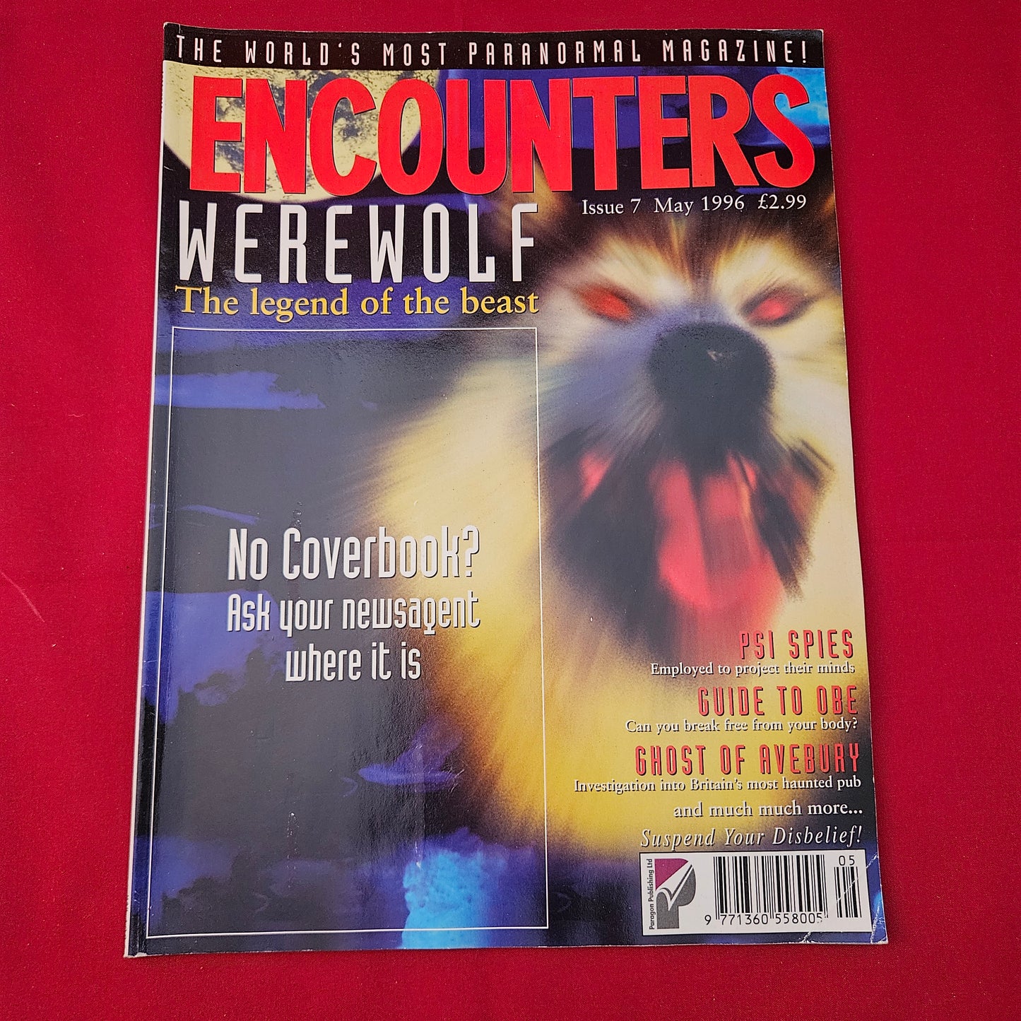 Encounters Magazine May 1996 Issue 7 (1232) Werewolf PSI Spies Supernatural Rare