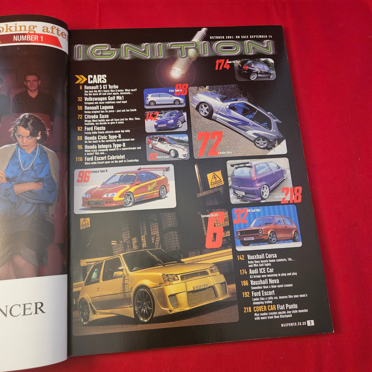Max Power Magazine October 2001 (1235) Fiat Punto Max Babe Natasha Leigh