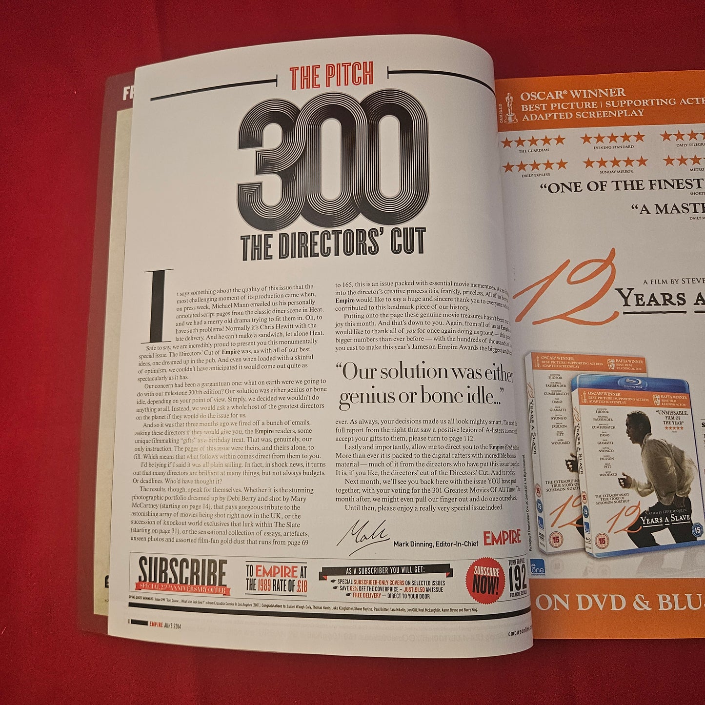 Empire Magazine June 2014 (1179) Issue 300 The Directors' Cut Spielberg Fincher