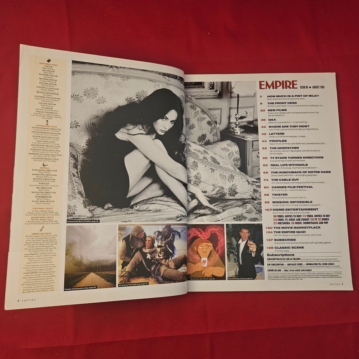 Empire Magazine August 1996 (1181) Tom Cruise Mission Impossible Twister Disney