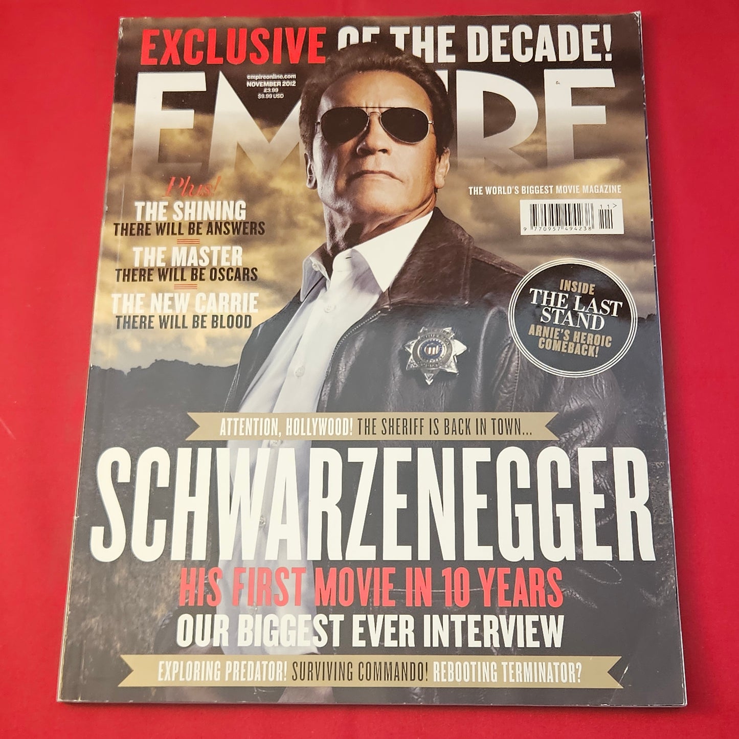 Empire Magazine November 2012 (1182) Arnold Schwarzenegger Exclusive Interview
