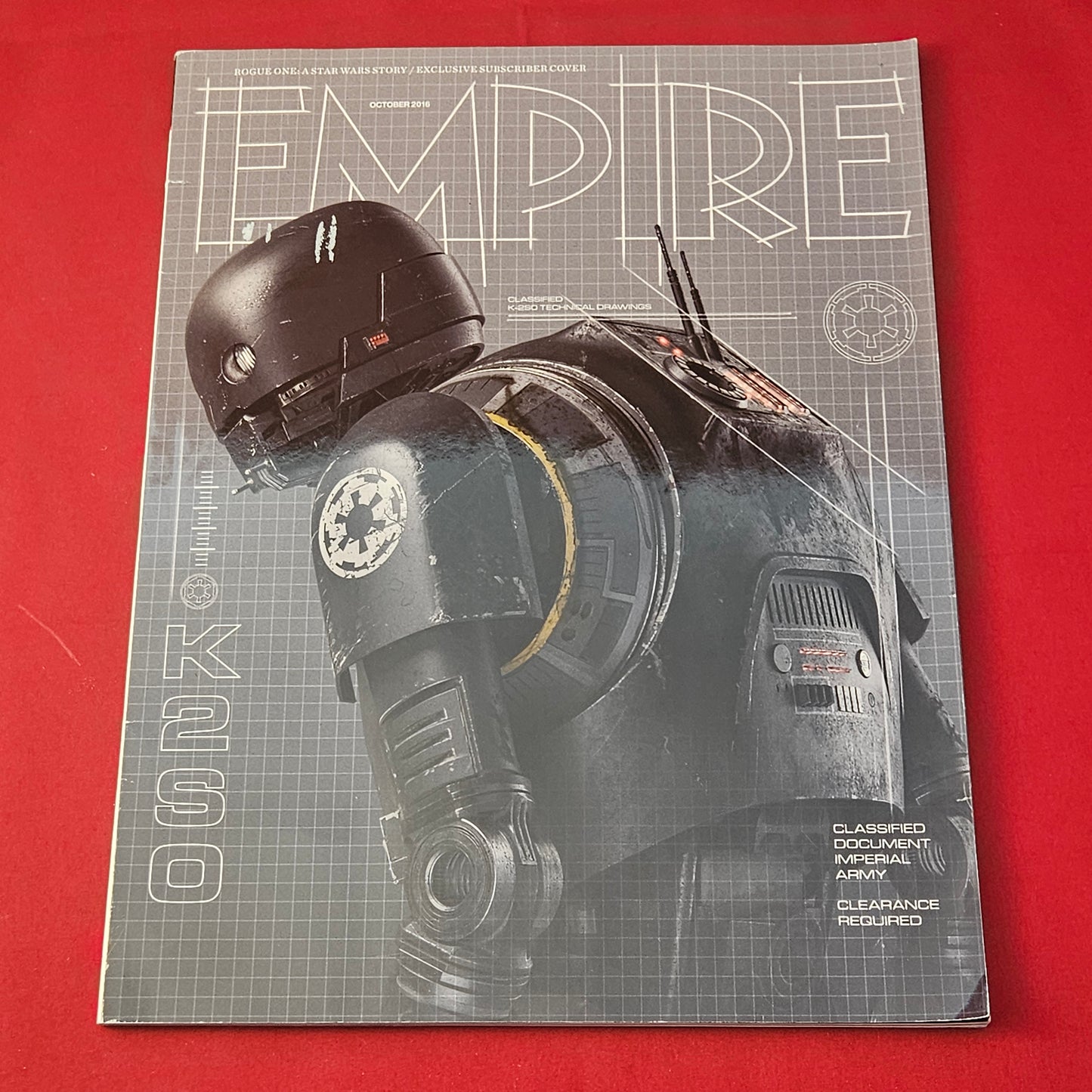 Empire Magazine October 2016 (1183) Rogue One K-2SO Star Wars Exclusive Cover