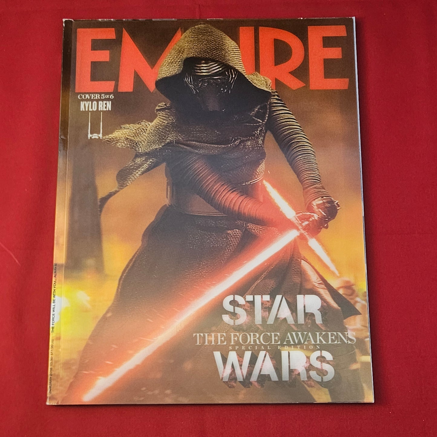 Empire Magazine January 2016 (1183) Star Wars Force Awakens Kylo Ren Cover 5/6