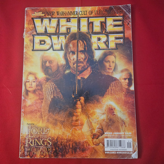 White Dwarf Magazine January 2004 (289) Cult of Ulric Army List LOTR Return King