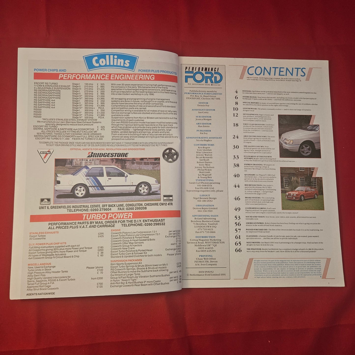 Performance Ford Magazine February 1991 (1240) Sierra XR4x4 Oselli Scorpio 24V