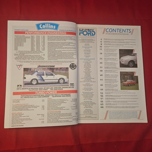 Performance Ford Magazine February 1991 (1240) Sierra XR4x4 Oselli Scorpio 24V