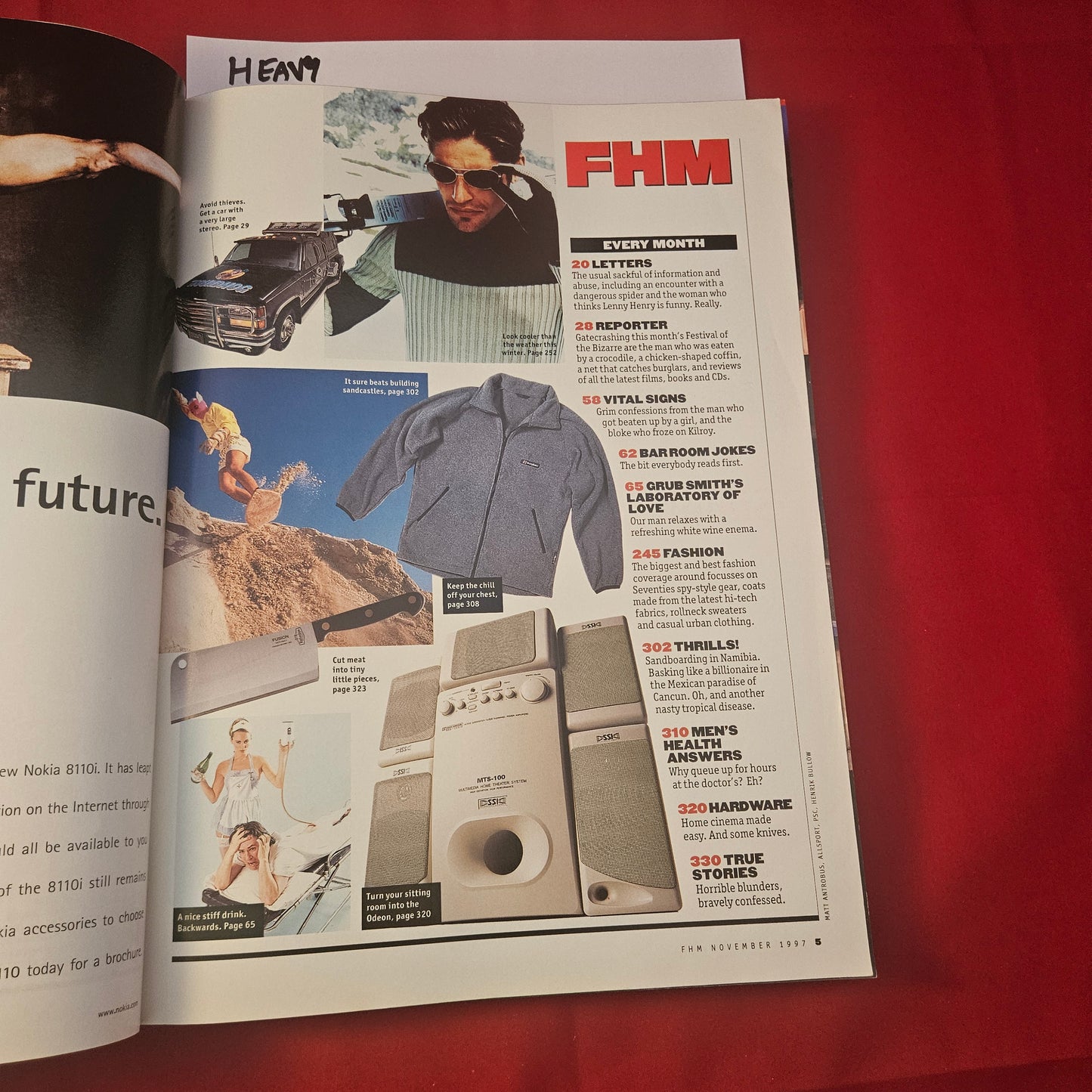 FHM Magazine November 1997 (1241) Rhona Mitra Tomb Raider Lingerie Special