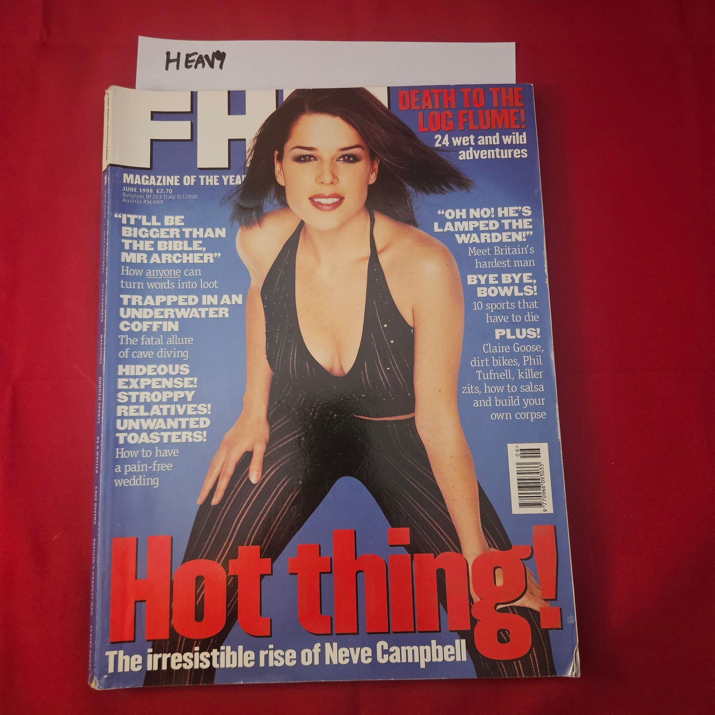 FHM Magazine June 1998 (1241) Neve Campbell Claire Goose Nick Cave