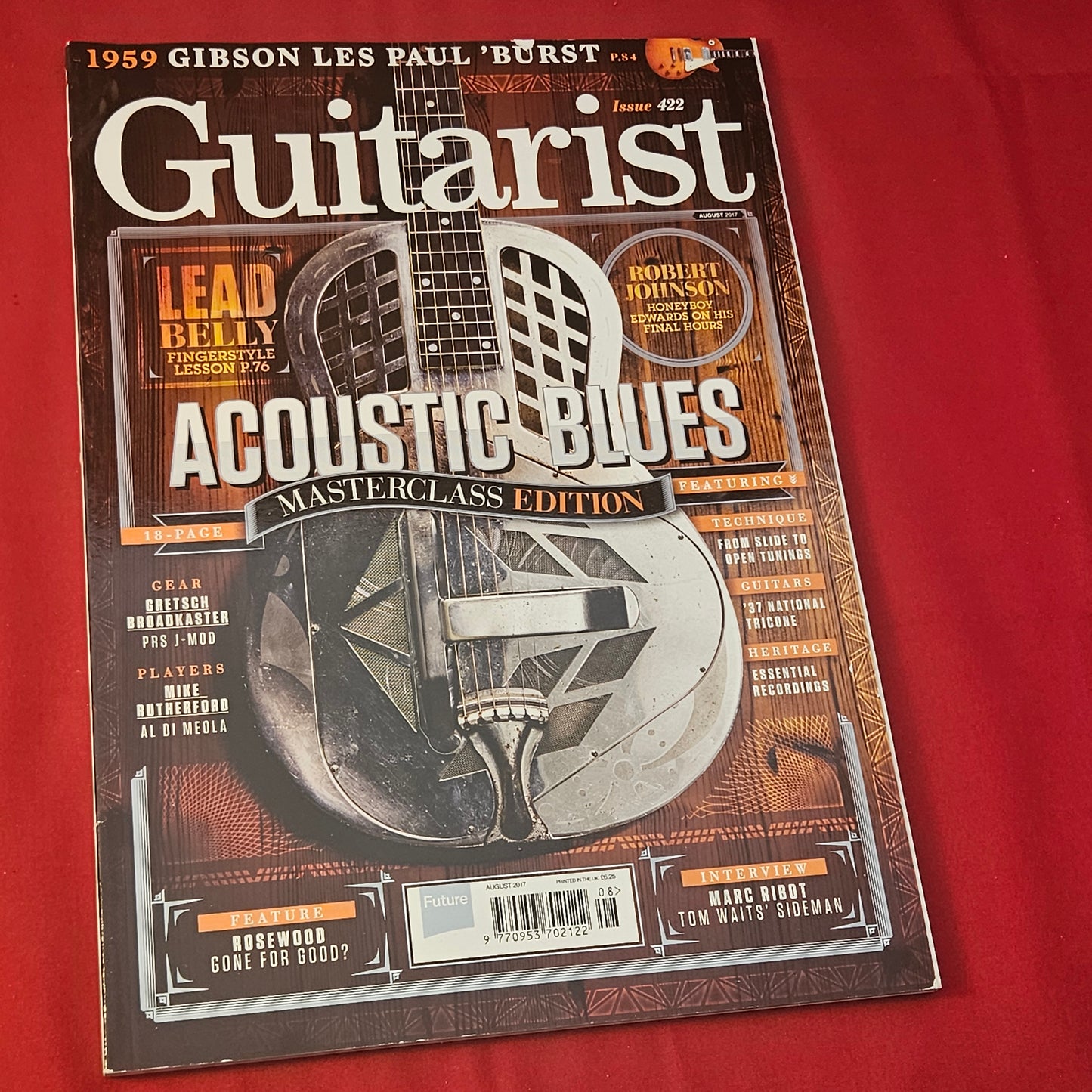 Guitarist Magazine August 2017 (1243) 422 Acoustic Blues Masterclass Mike Rutherford