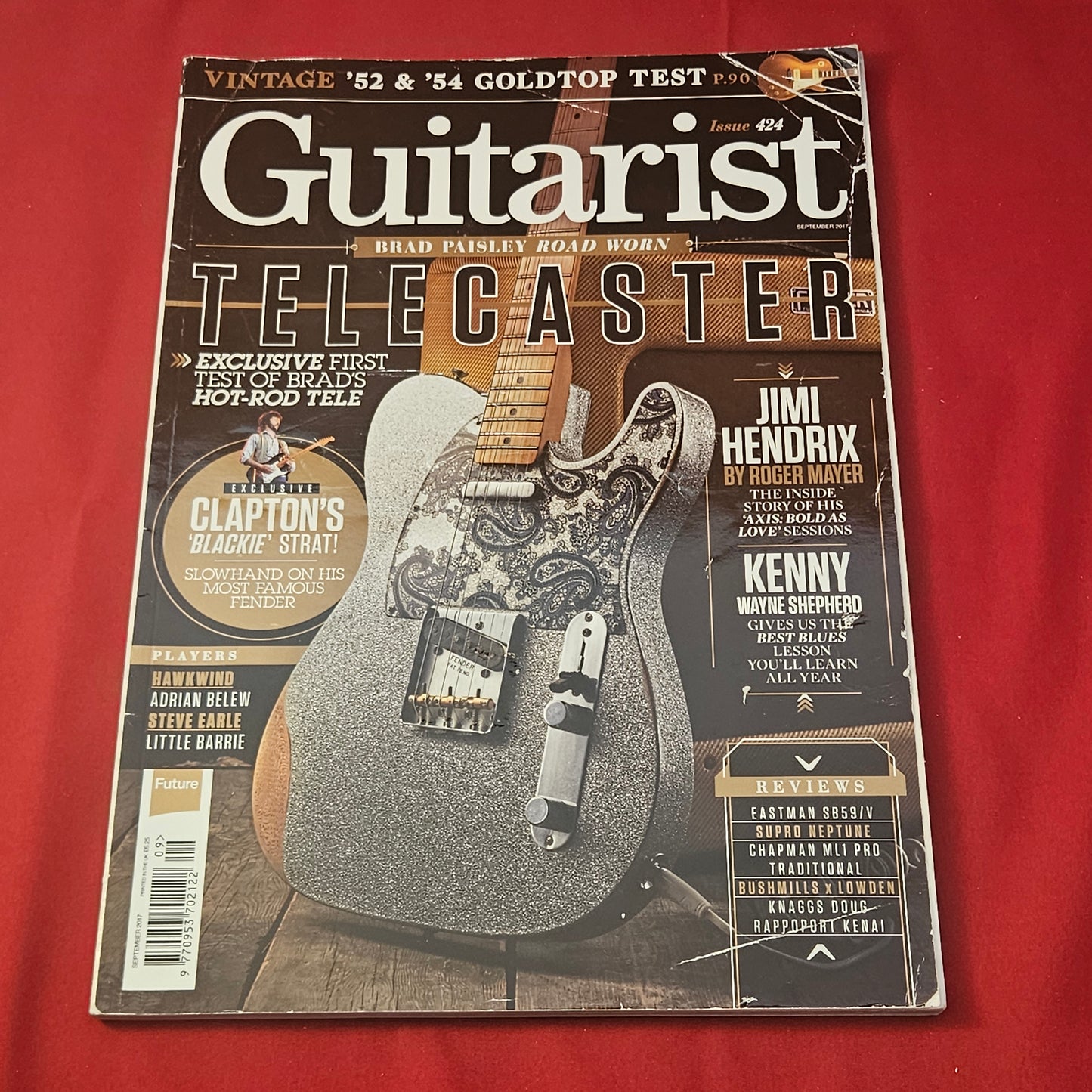 Guitarist Magazine September 2017 (1243) 424 Brad Paisley Tele Clapton Blackie