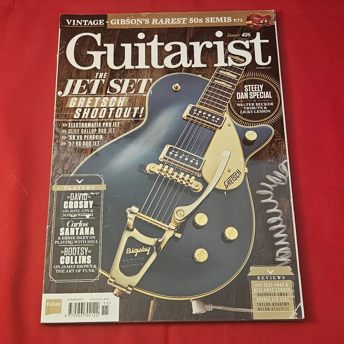 Guitarist Magazine November 2017 (1243) 426 Gretsch Shootout Steely Dan Carlos Santana