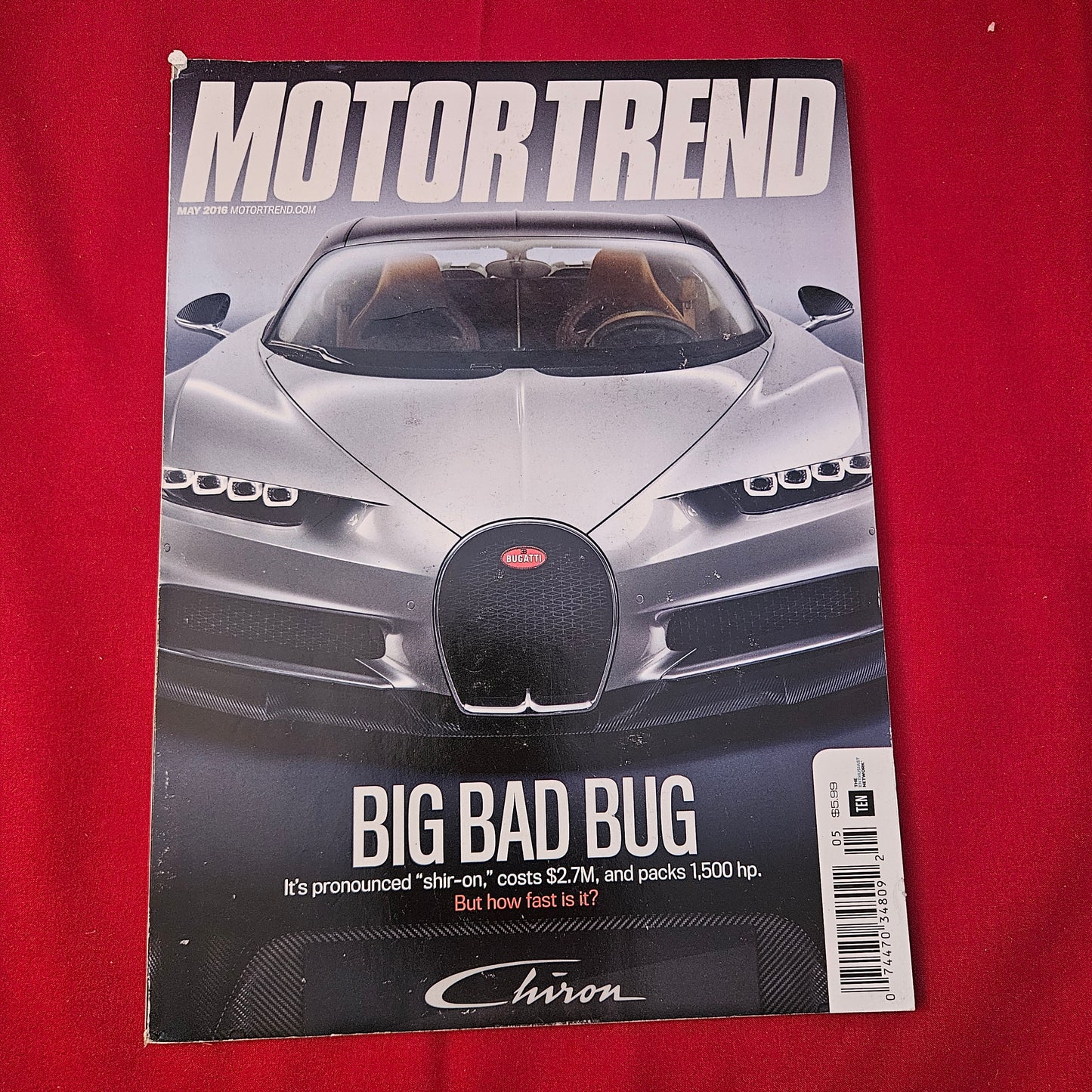 Motor Trend Magazine May 2016 (1244) Bugatti Chiron Lamborghini Mclaren CT6