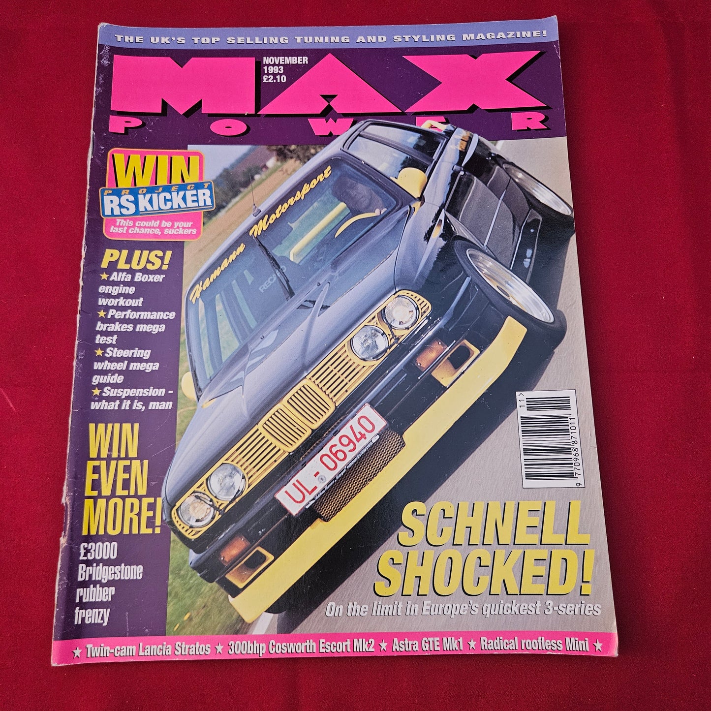 Max Power Magazine November 1993 (1247) Hamann BMW Lancia Stratos Escort Mk2