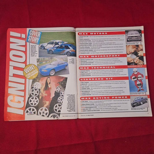Max Power Magazine September 1993 (1247) Twin Turbo Escorts Skyline 400bhp Sierra